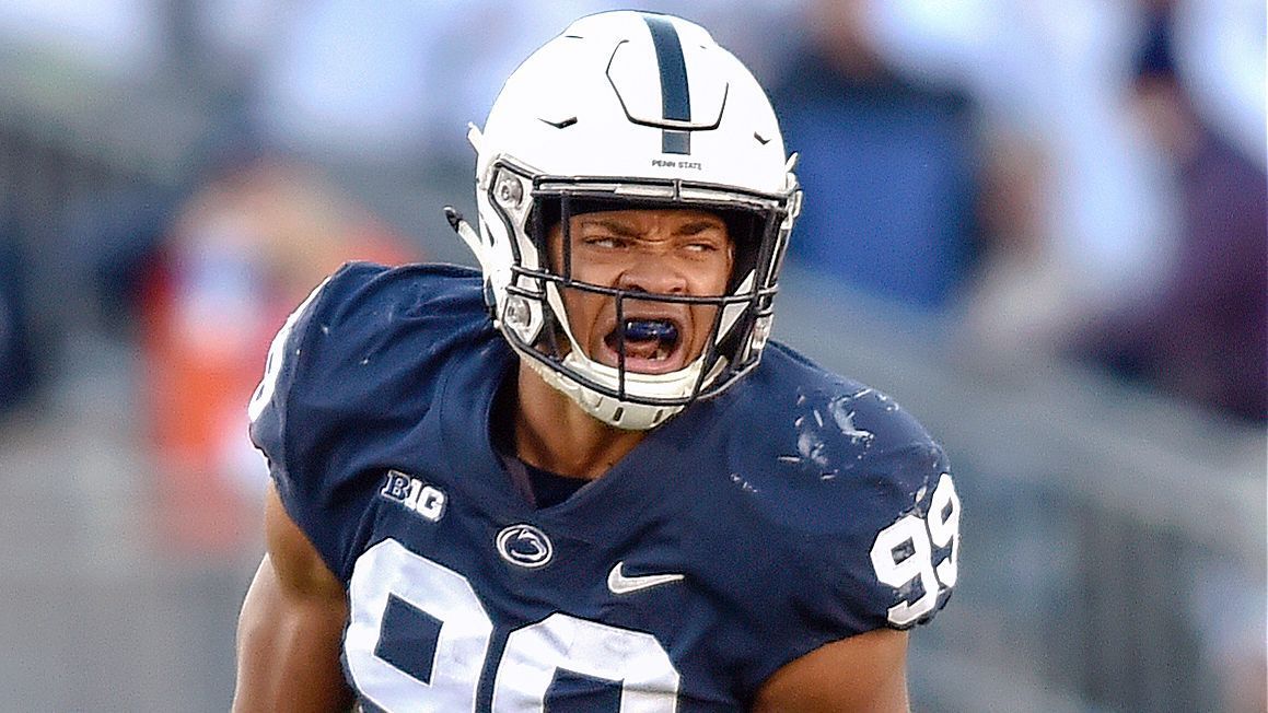 Penn State's Yetur Gross-Matos, an All-Big Ten defensive end last