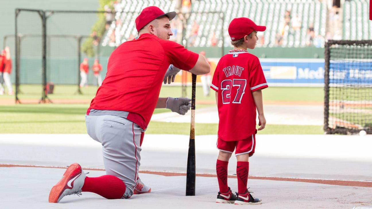 Boys Mike Trout MLB Jerseys for sale