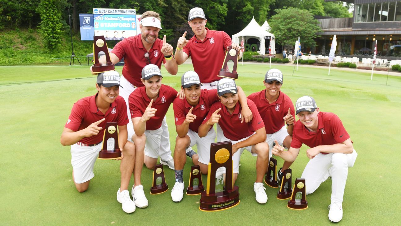 Stanford beats Texas to win NCAA men's golf title