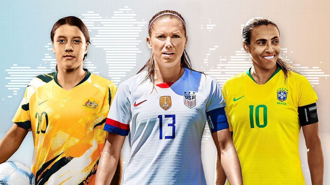 Quem são as 25 melhores jogadoras da Copa do Mundo feminina de futebol