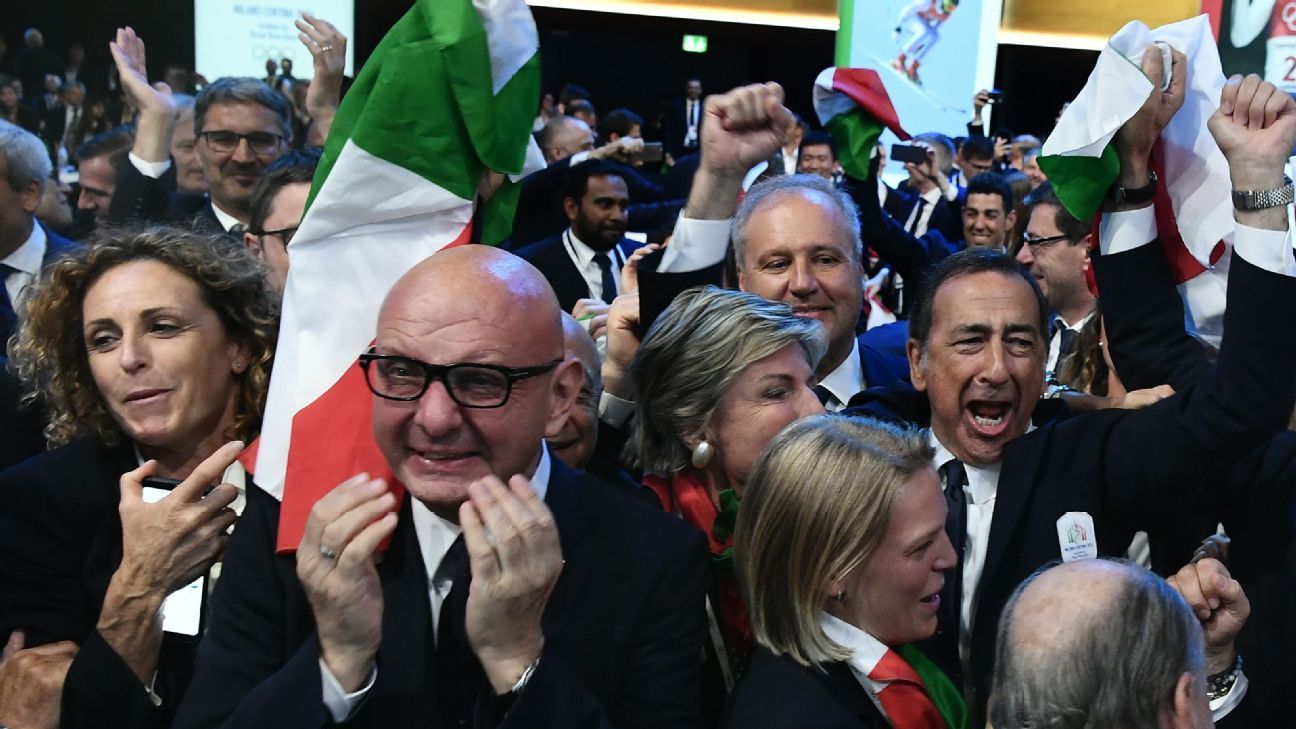  Italy wins vote to host 2026 Winter Games - ESPN Motiv 