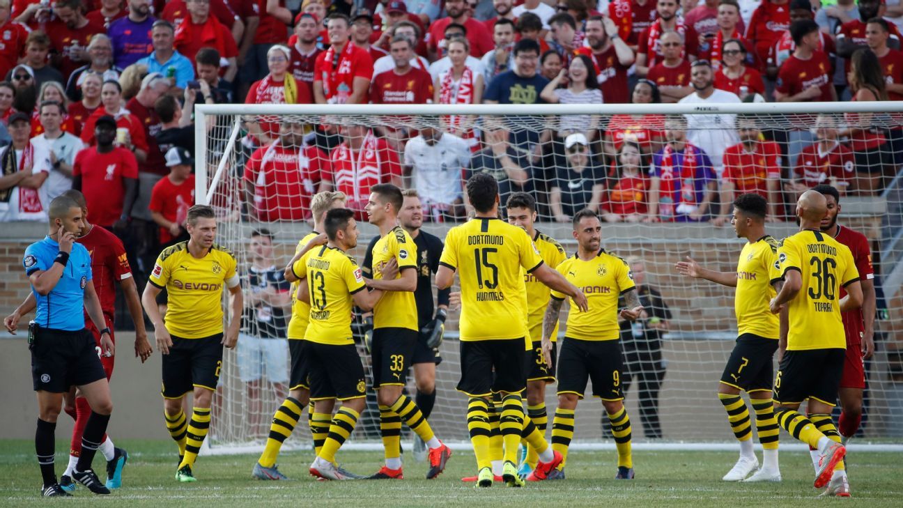 Liverpool Vs Borussia Dortmund Football Match Summary July 19 19 Espn