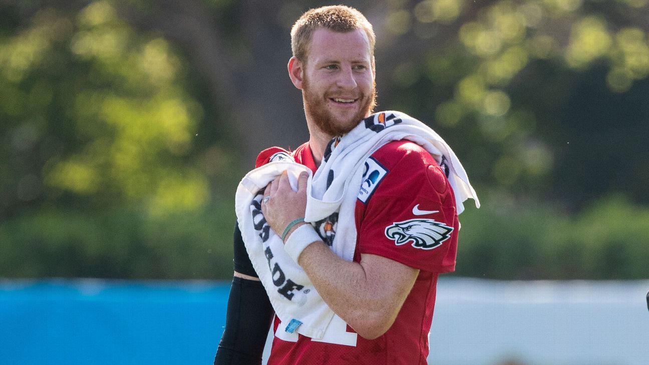 Carson Wentz wears peculiar summer workout attire amid comeback attempt