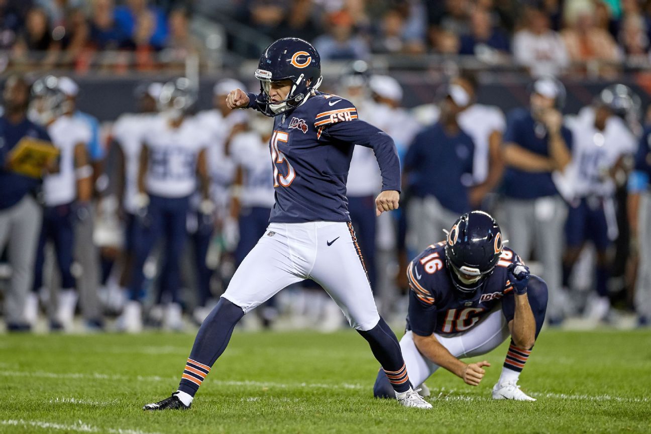 Bears to stick with Pineiro as starting kicker ESPN