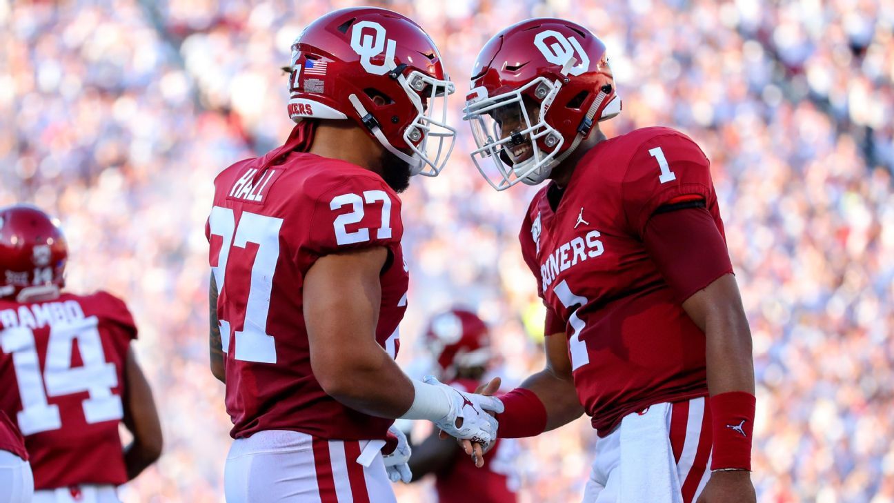 Oklahoma QB Jalen Hurts enjoying final college season – KGET 17