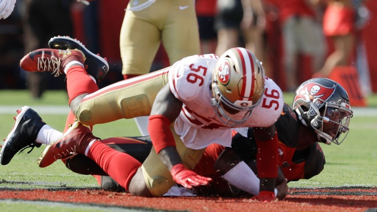 49ers-Bucs: Kwon Alexander ejected from game after illegal hit on Jameis  Winston.