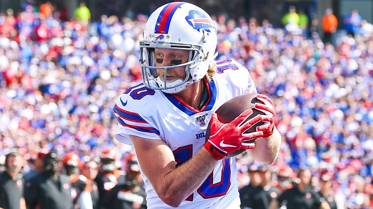 Bills WR Cole Beasley elevated from practice squad, active vs