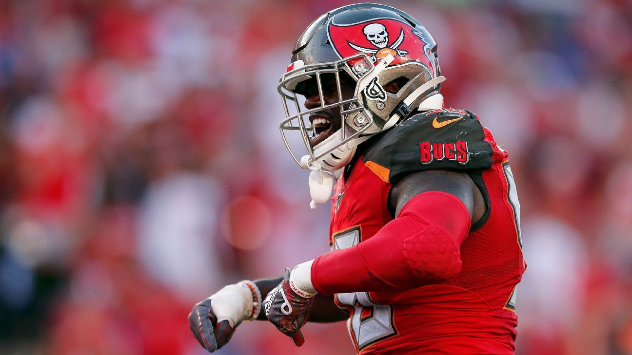 NFL sack leader Shaq Barrett Bucs' unexpected star on defense
