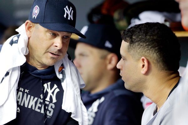 Yankees bench slumping Gary Sanchez for playoff opener against