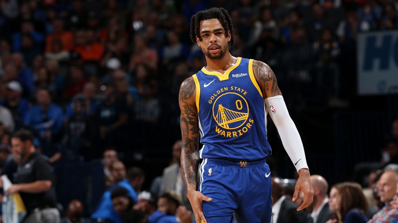 D'Angelo Russell ejected during Warriors game vs. Thunder