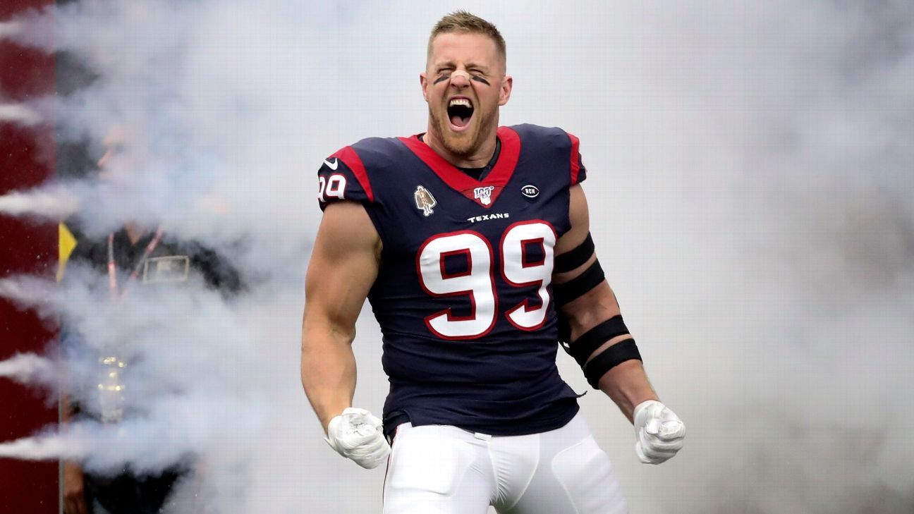 J.J. Watt, Deshaun Watson rank high in latest jersey sales