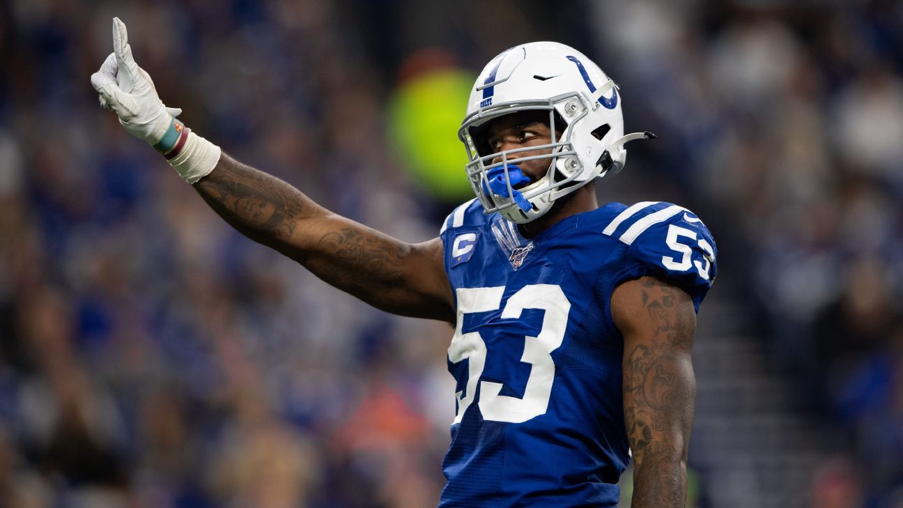 Indianapolis Colts LB Shaquille Leonard out for Week 1 against Houston Texans