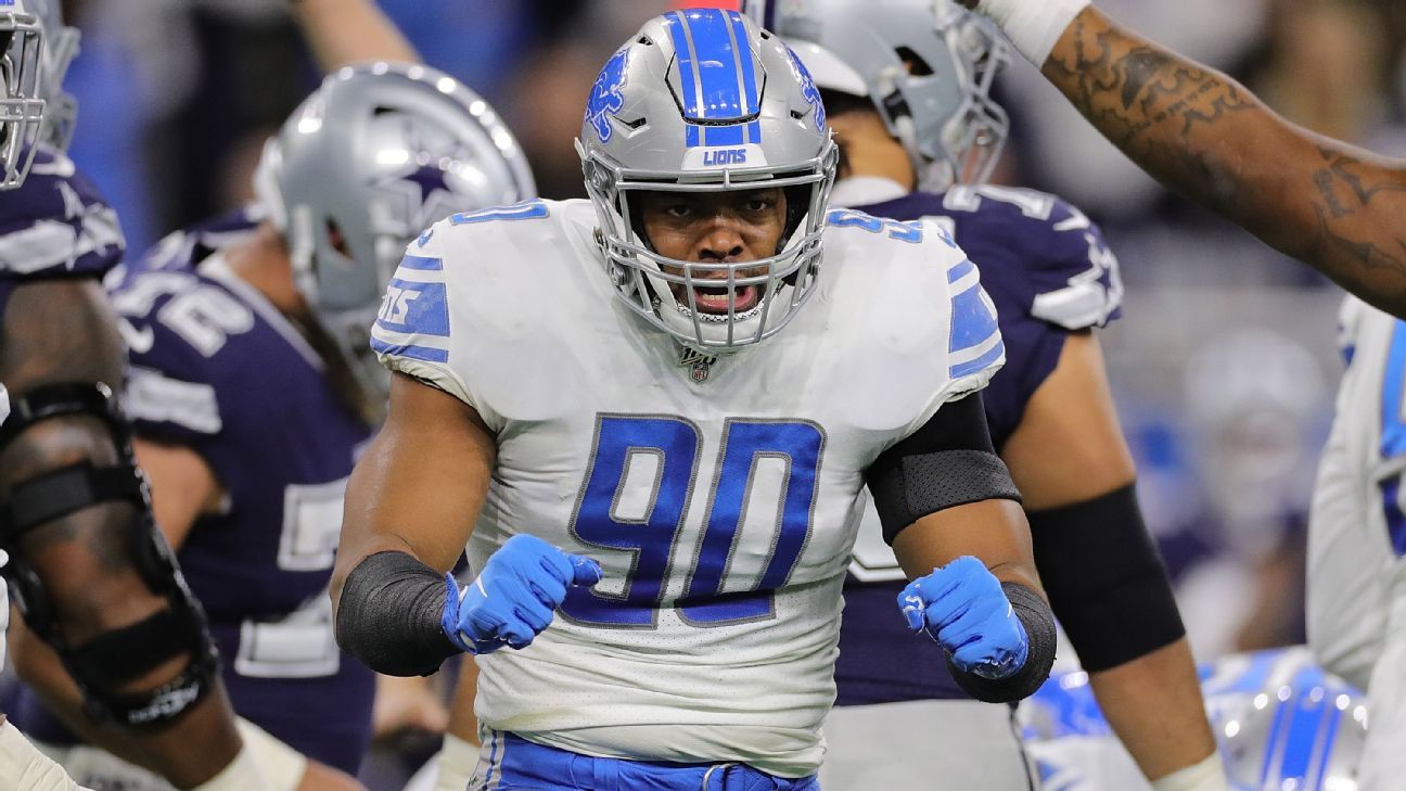 Lions' Trey Flowers out at least three games with undisclosed injury