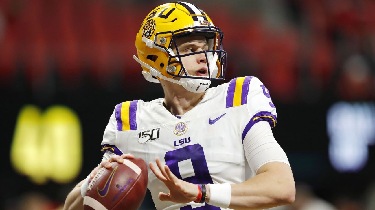 LSU QB Joe Burrow wore a special jersey when introduced on Senior Night