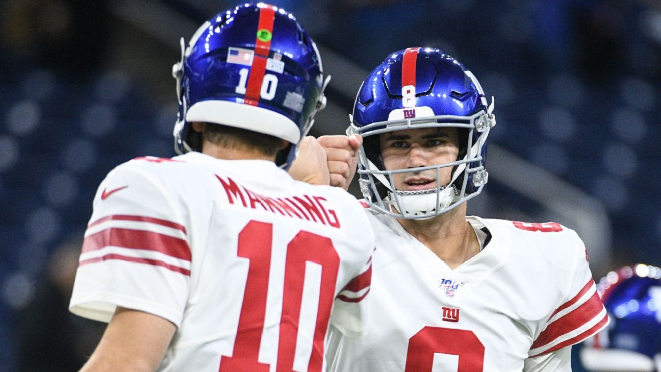 Giants QB Daniel Jones has ankle sprain, Eli Manning likely to start – The  Denver Post