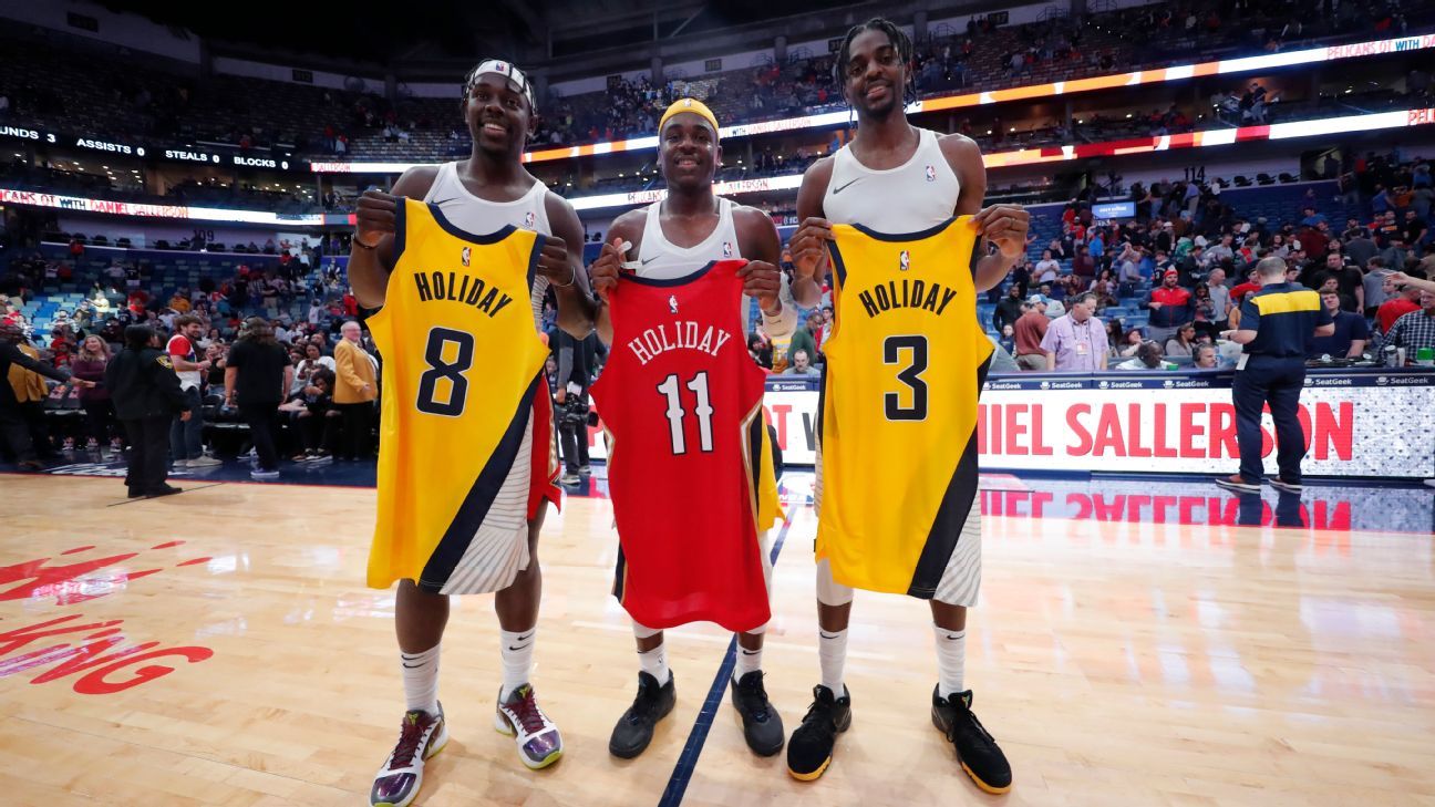 Justin, Jrue and Aaron Holiday appear in same game, make NBA history
