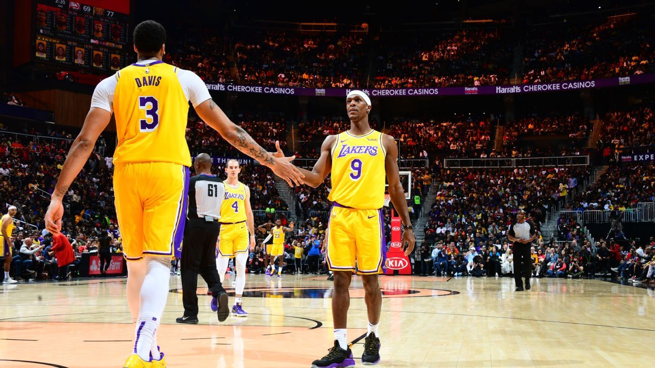 Lakers' Rajon Rondo has finger fracture; Anthony Davis misses third straight - ESPN