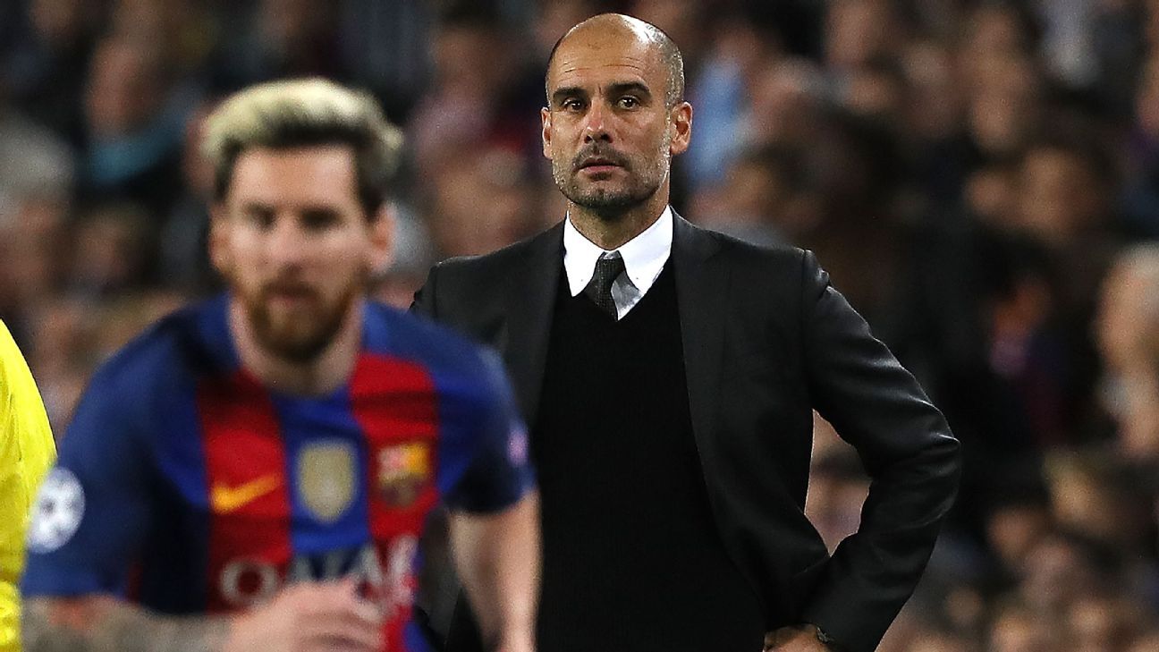 Barcelonas Lionel Messi Spoke With Pep Guardiola About Manchester City Move Sources Espn