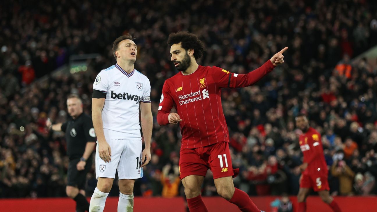 Gensidig overbelastning Installation Liverpool vs. West Ham United - Football Match Report - February 24, 2020 -  ESPN