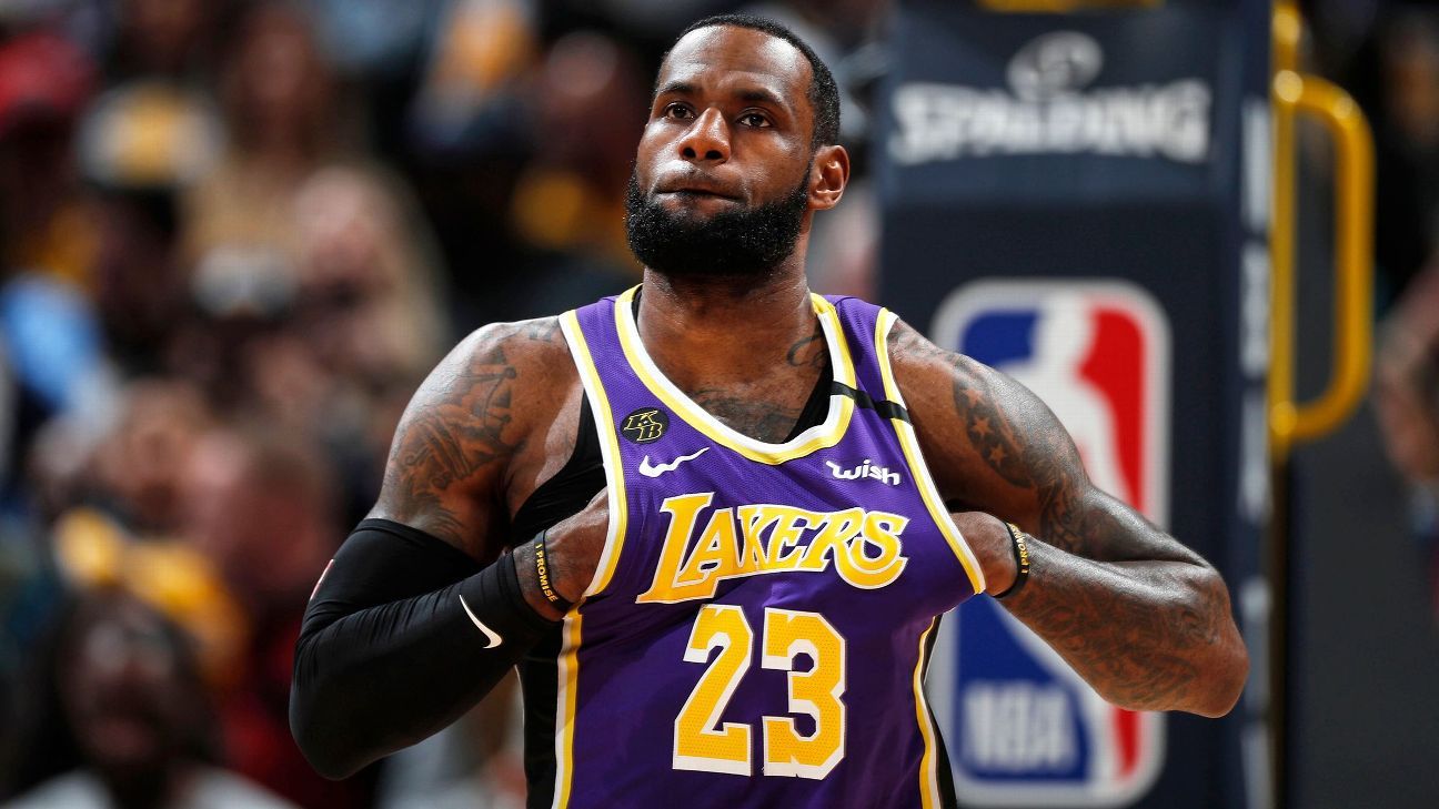 Lakers' LeBron James to go without social justice message on jersey - ESPN