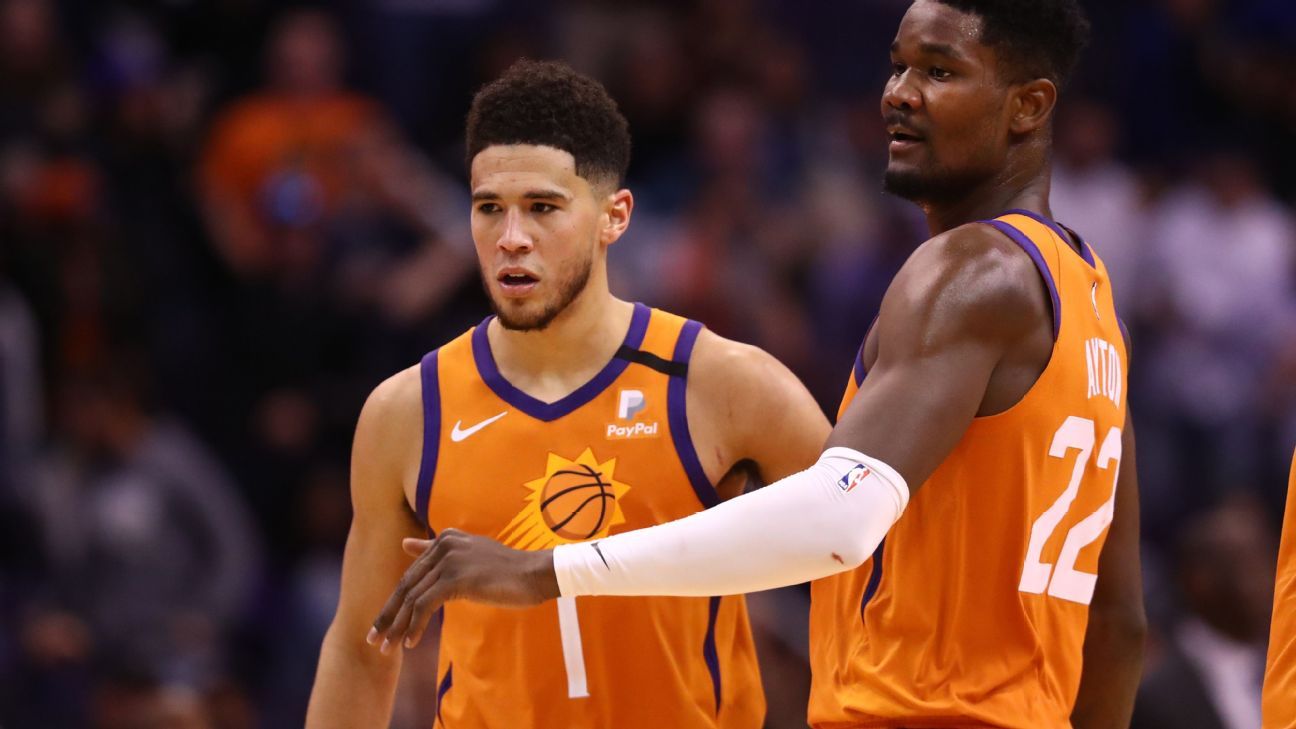 Suns' Devin Booker beats teammate Deandre Ayton in NBA 2K finals - ESPN