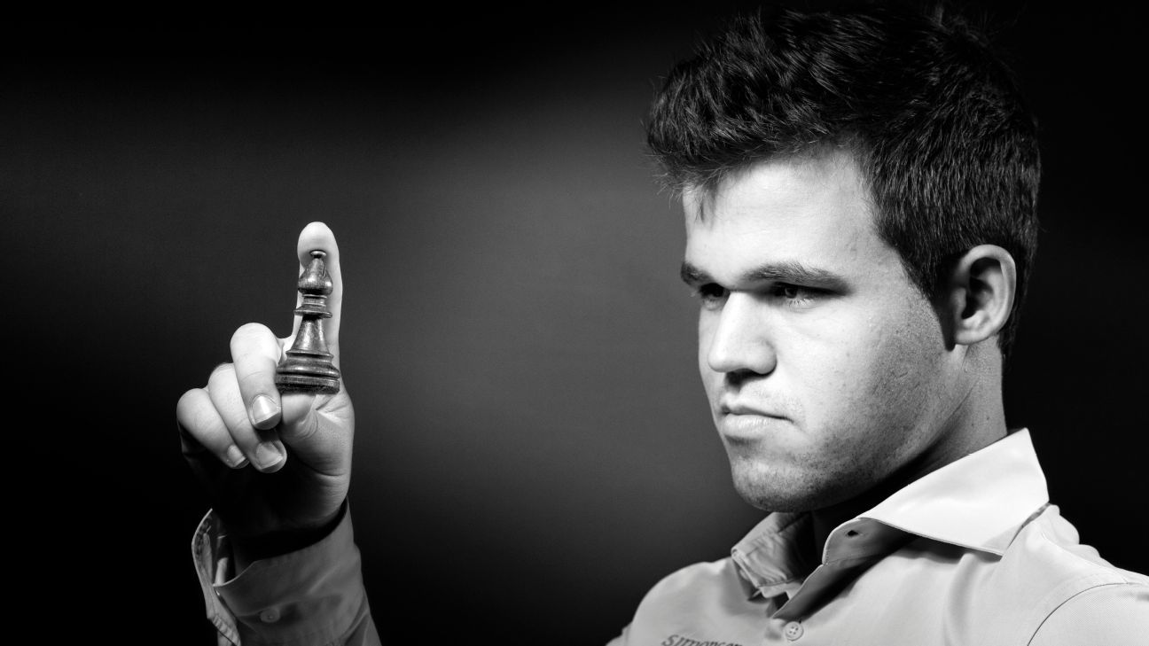 chess24 - Magnus Carlsen has Black vs. 19-year-old Russian