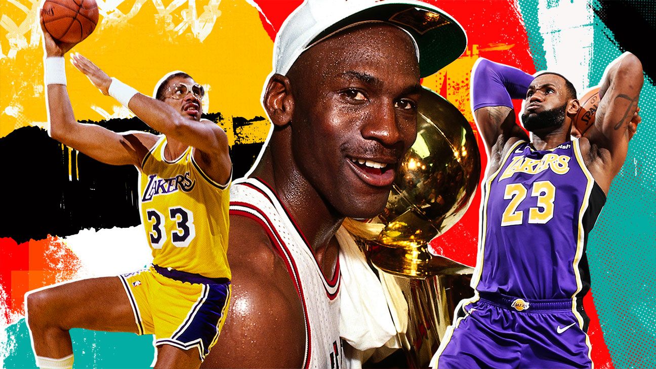 El ranking de los 74 mejores jugadores de todos los tiempos en la NBA: Top  10 - ESPN