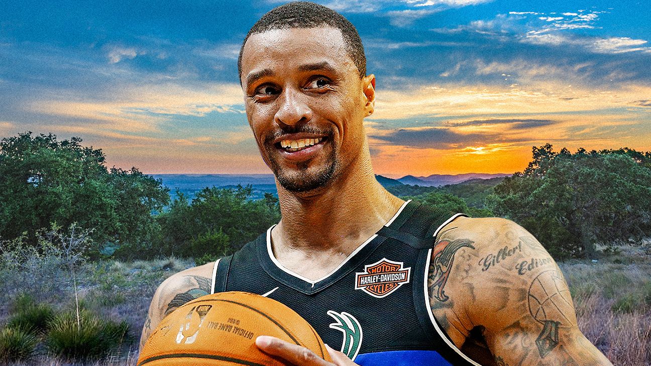 George Hill is spending the NBA hiatus on his 850-acre ranch with zebras,  kangaroos and wildebeest - ESPN