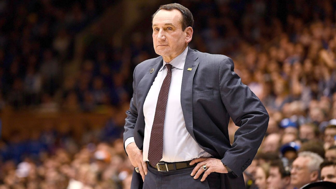 Coach Mike Krzyzewski will miss Duke Blue Devils’ game on Saturday due to exposure to COVID-19
