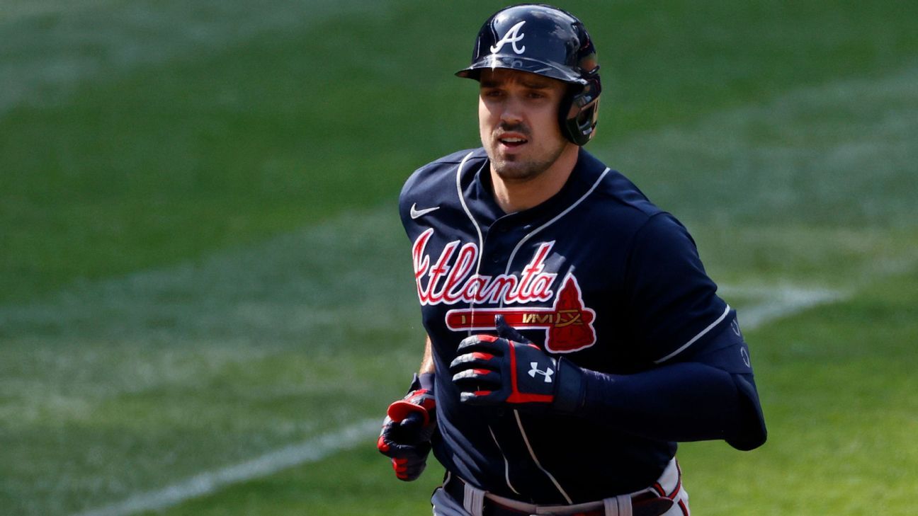 Braves start Duvall in center for series opener vs. Dodgers