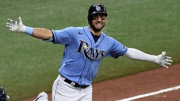 Kevin Kiermaier forced to leave game due to eyelash issue