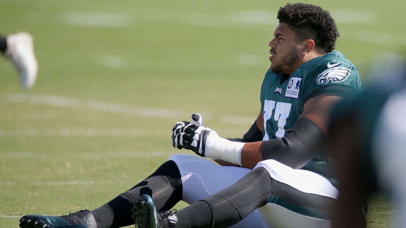 Philadelphia Eagles offensive tackle Andre Dillard out for season with  biceps injury, NFL News