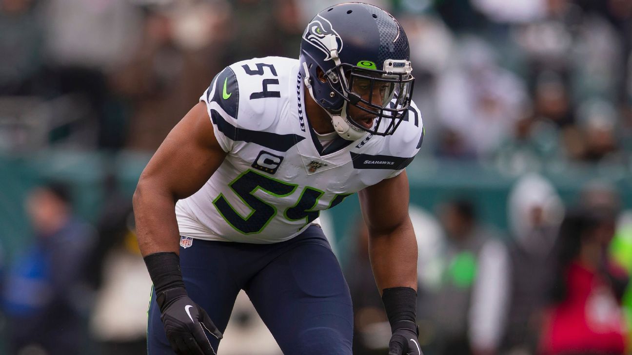 Pro Bowl LP Bobby Wagner heeft een vijfjarig contract getekend met de Los Angeles Rams;  Met een waarde van $ 50 miljoen per bron