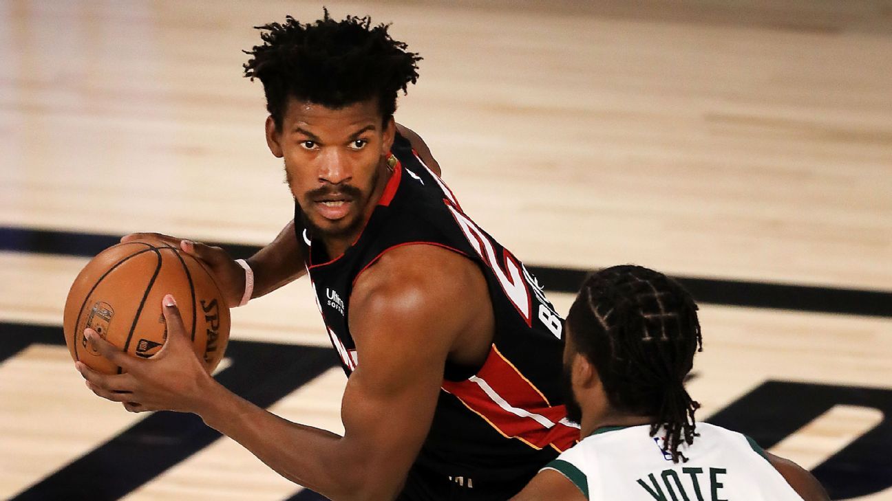 X 上的John Clark：「Joel Embiid missing Jimmy Butler? Jimmy Buckets career-high  in playoffs 40 points Miami Heat beat Milwaukee Bucks in game one 😞   / X