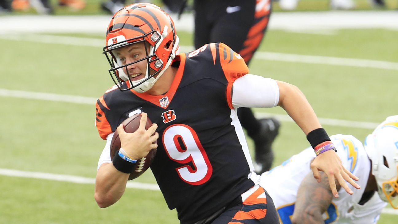 Bengals QB Joe Burrow throws for career-low 82 yards in loss - ESPN