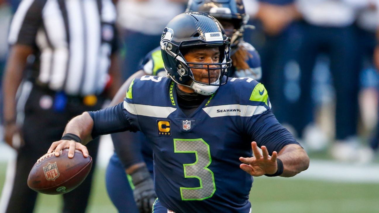 Redhot Russell Wilson tosses five TDs in Seahawks' win
