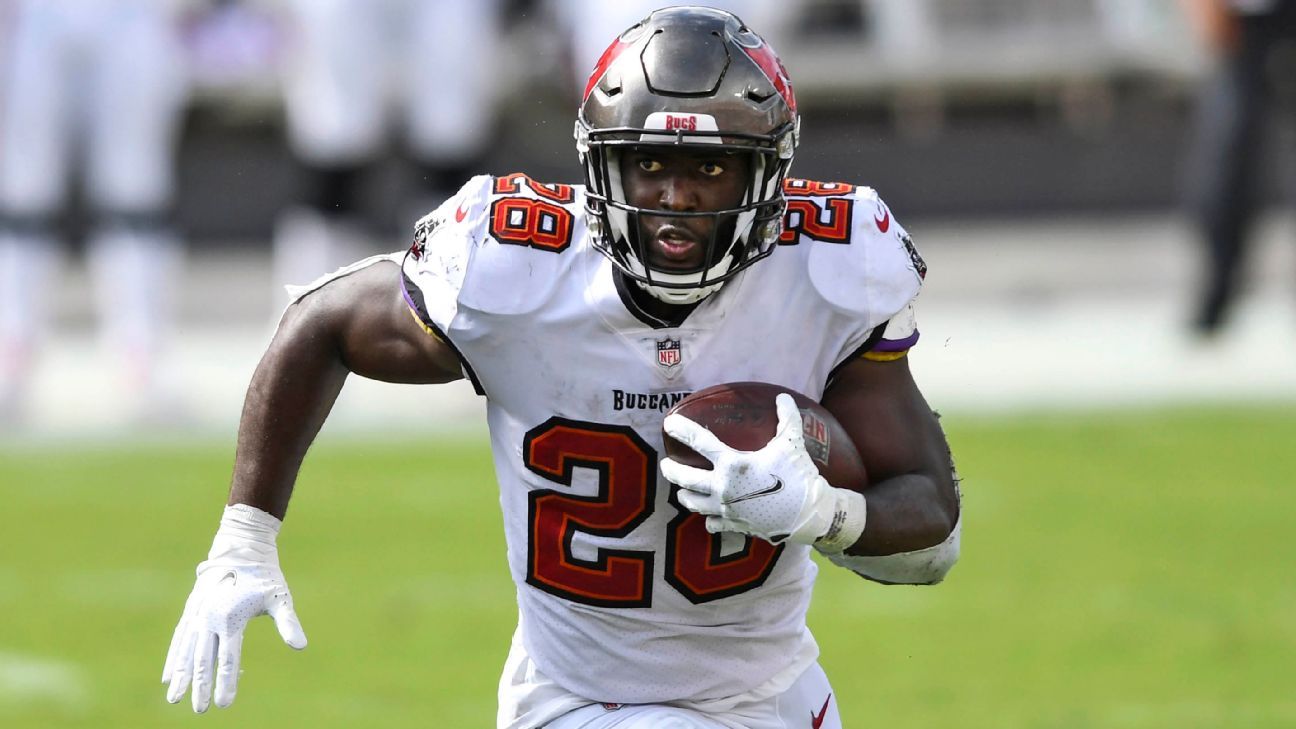 Tampa Bay Buccaneers to start RB Leonard Fournette vs. New Orleans Saints