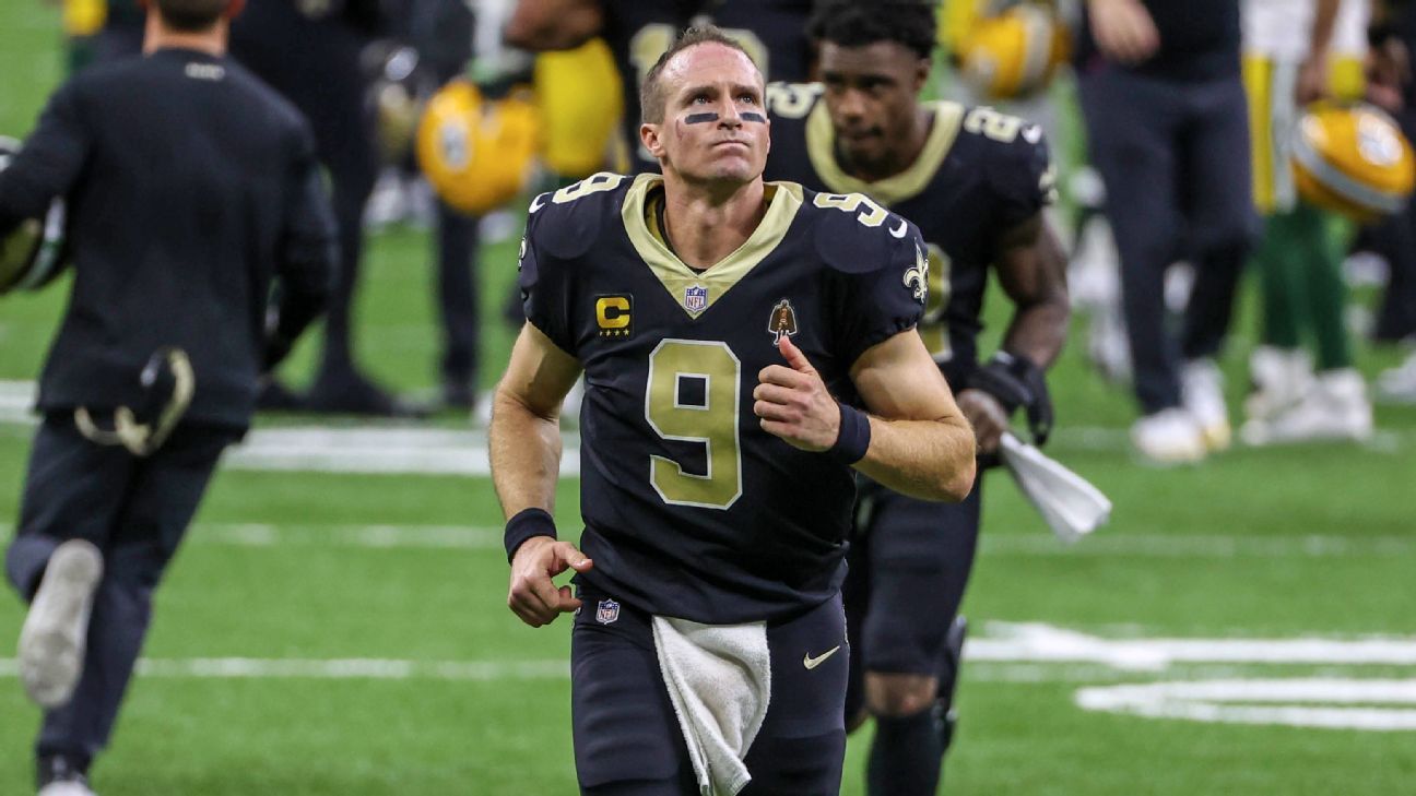 Time to worry about Drew Brees and the Saints? Troubling trends -- and  signs of optimism -- from a 1-2 start - ESPN