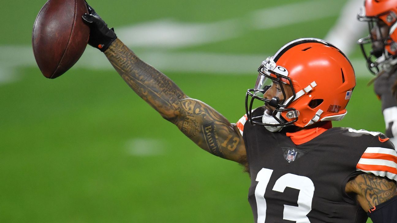 Odell Beckham Jr., Cleveland Browns agree to reworked contract as receiver set t..