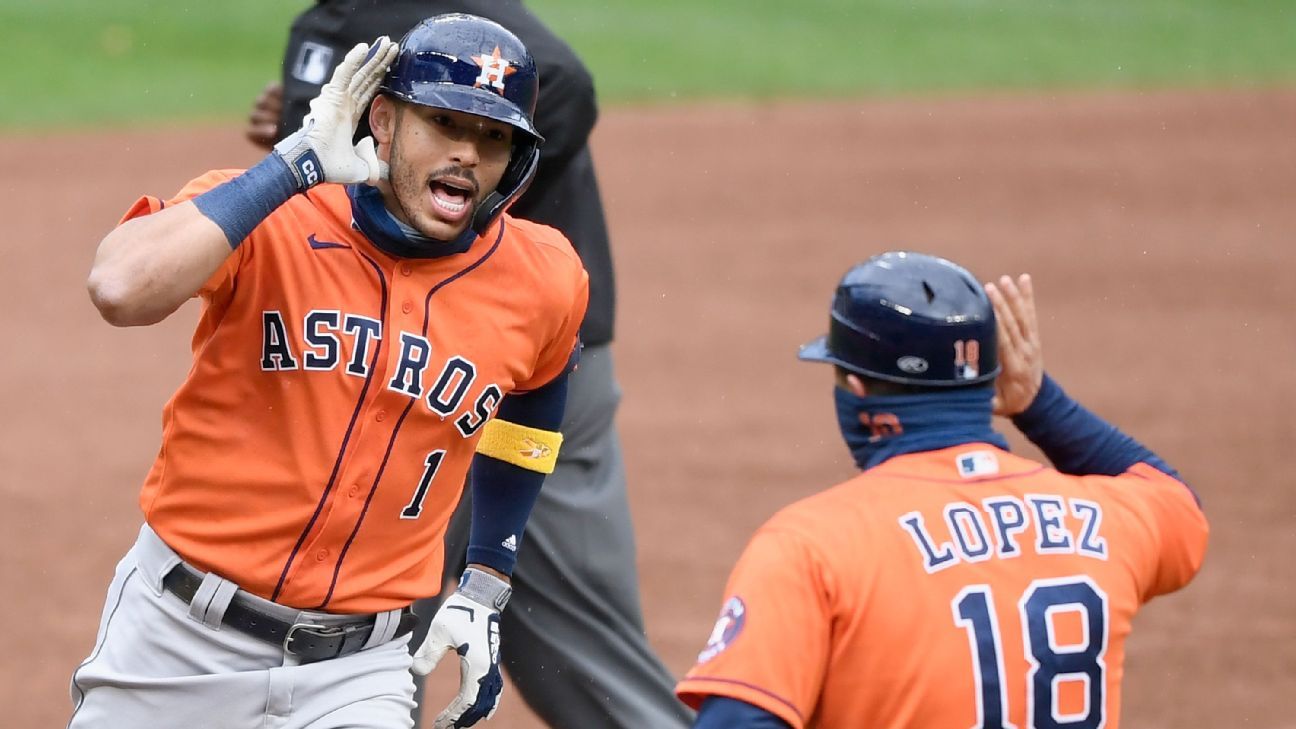 Comodines MLB Barrida de Astros y Rays; Braves superan a Reds en