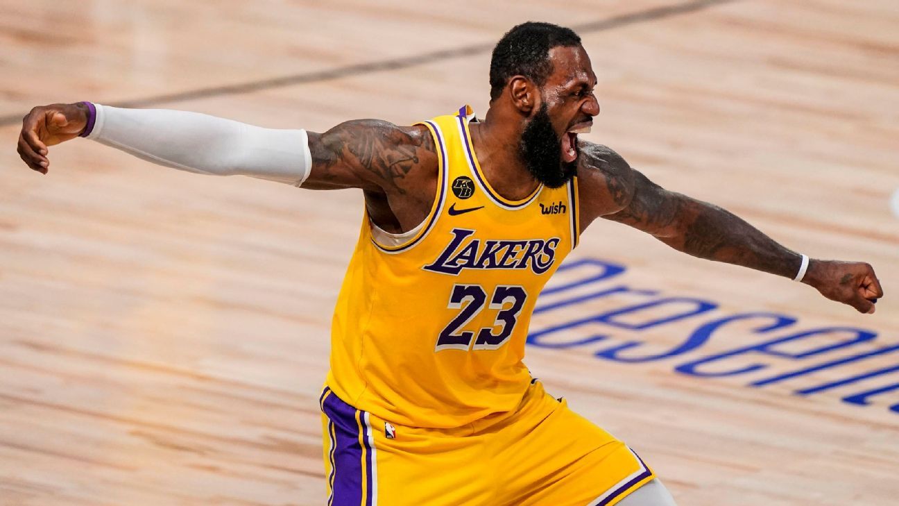 LeBron James, Lakers lead NBA jersey, merchandise sales - ESPN