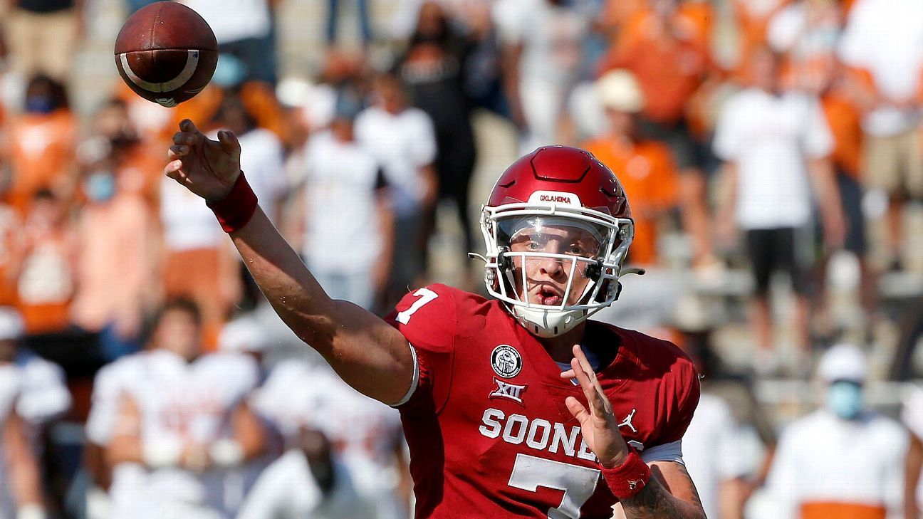 Oklahoma Sooners QB Spencer Rattler early benching to win