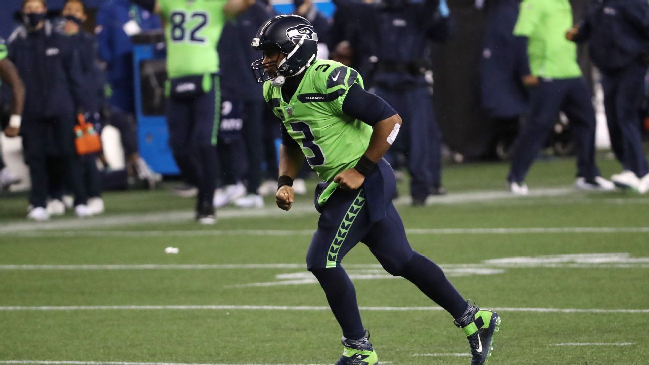 Russell Wilson dá show nos segundos finais, Seattle Seahawks vira