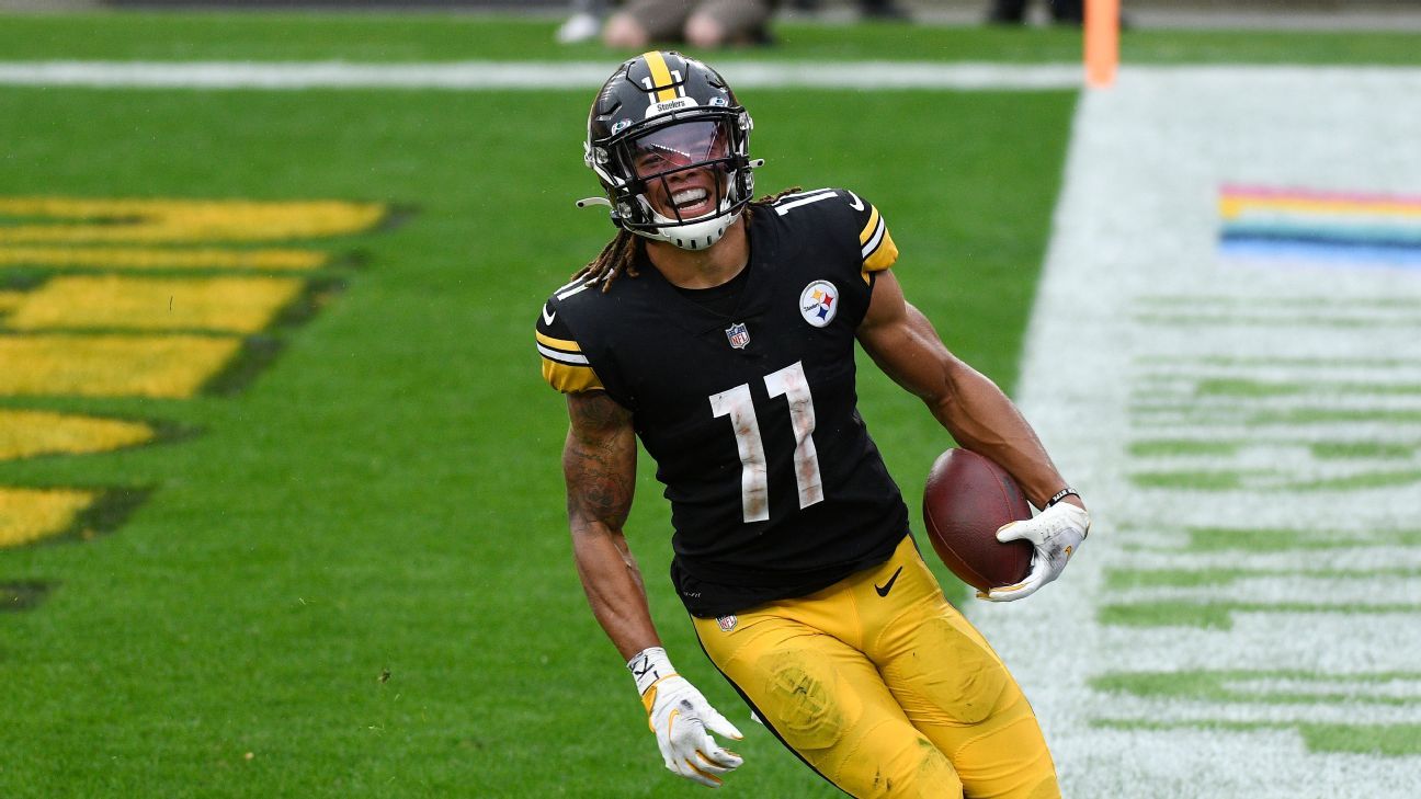 Chase Claypool's four TDs powers the Pittsburgh Steelers past the