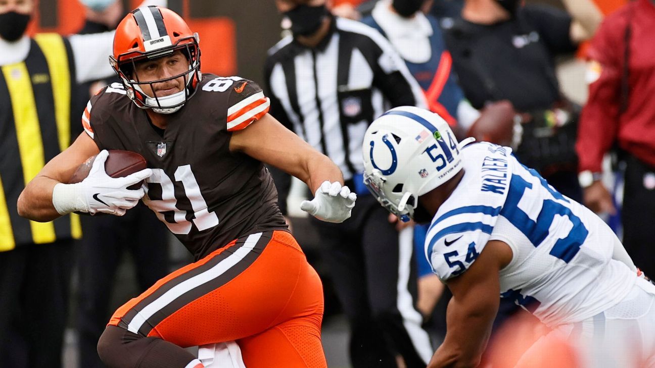 Source - Cleveland Browns to release TE Austin Hooper, save $9.5M against  salary cap - ESPN
