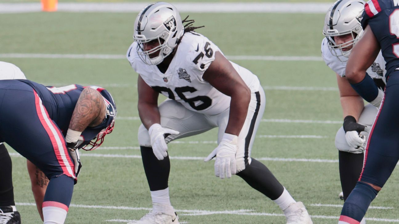 Raiders' offensive line depth chart How the unit could look vs. Bucs