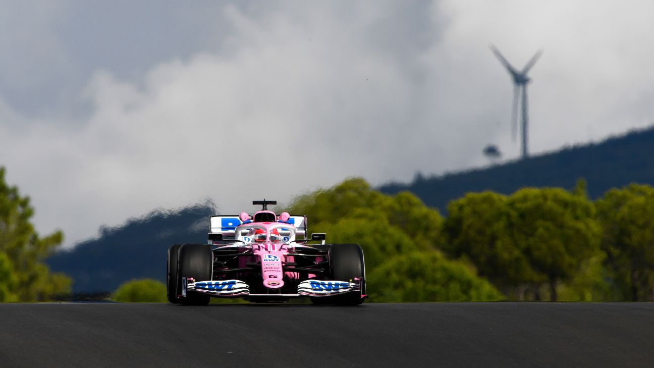 Checo Pérez y Racing Point sufren los segundos libres de Portugal