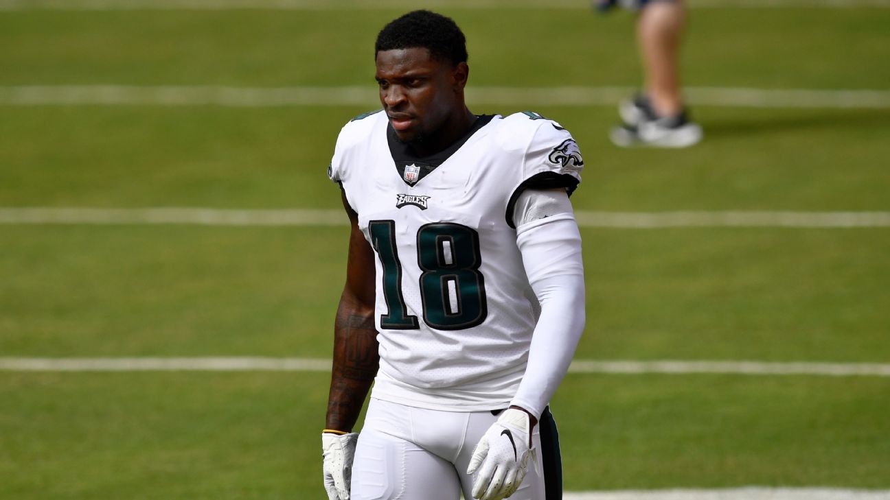 Eagles WR Jalen Reagor stiff-arms comparison to Vikings' Justin