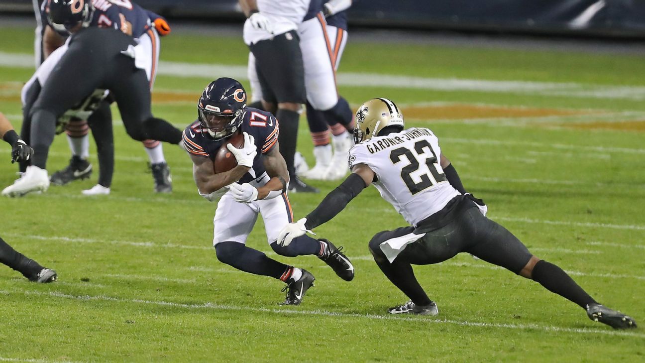 Bears-Saints fight erupted after Javon Wims threw a helmet punch