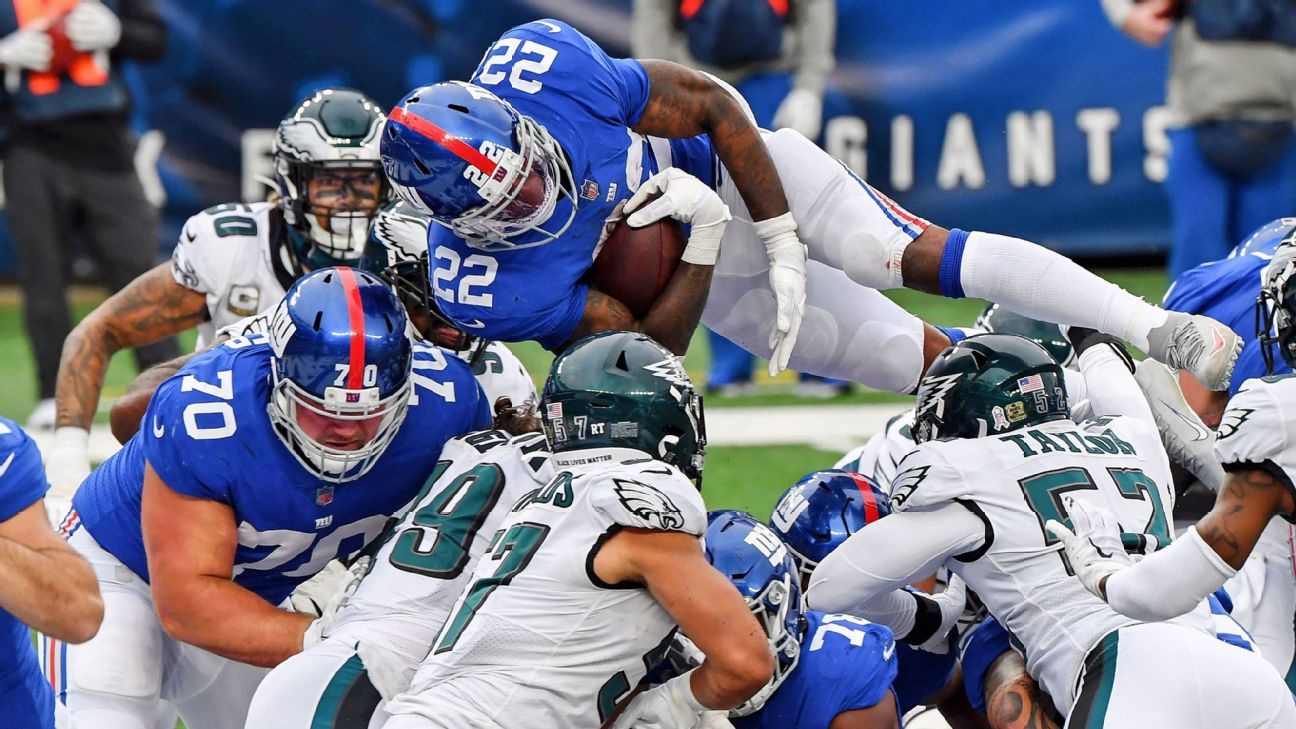 Improving Giants are 37 but enter their bye week full of optimism